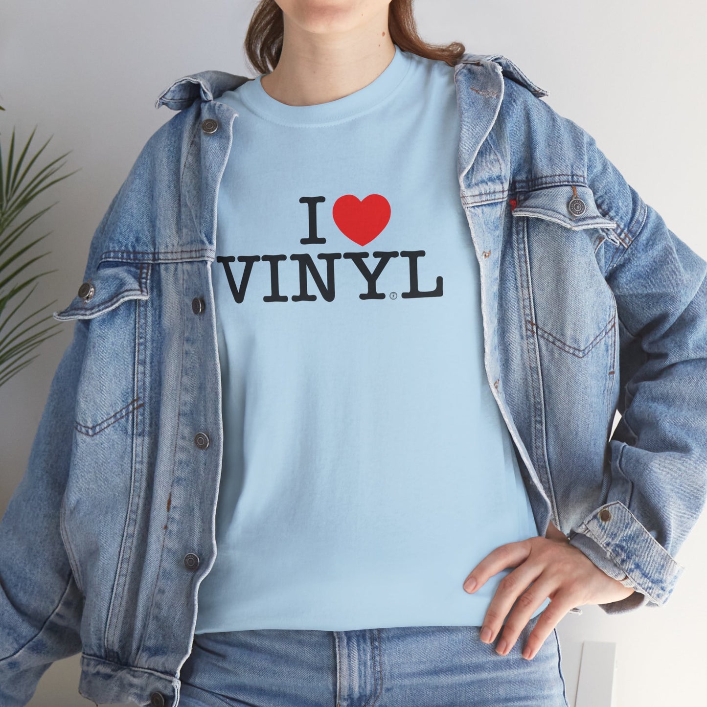I ❤️ VINYL Unisex Heavy Cotton Tee