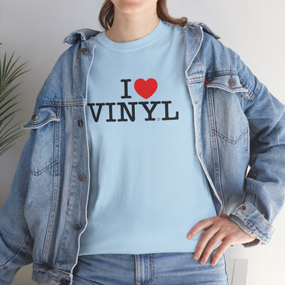 I ❤️ VINYL Unisex Heavy Cotton Tee