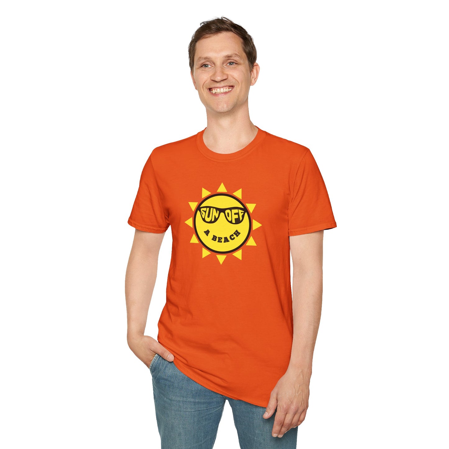 SUN OFF A BEACH Unisex Softstyle 100% Cotton T-Shirt