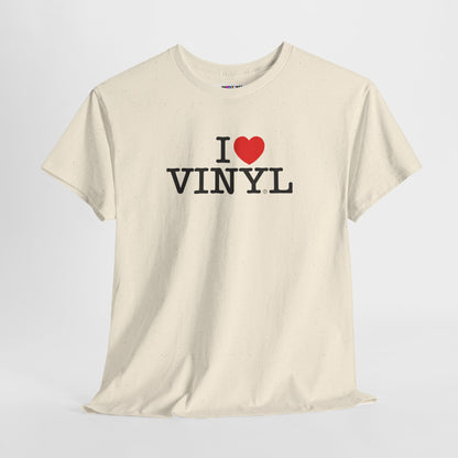 I ❤️ VINYL Unisex Heavy Cotton Tee