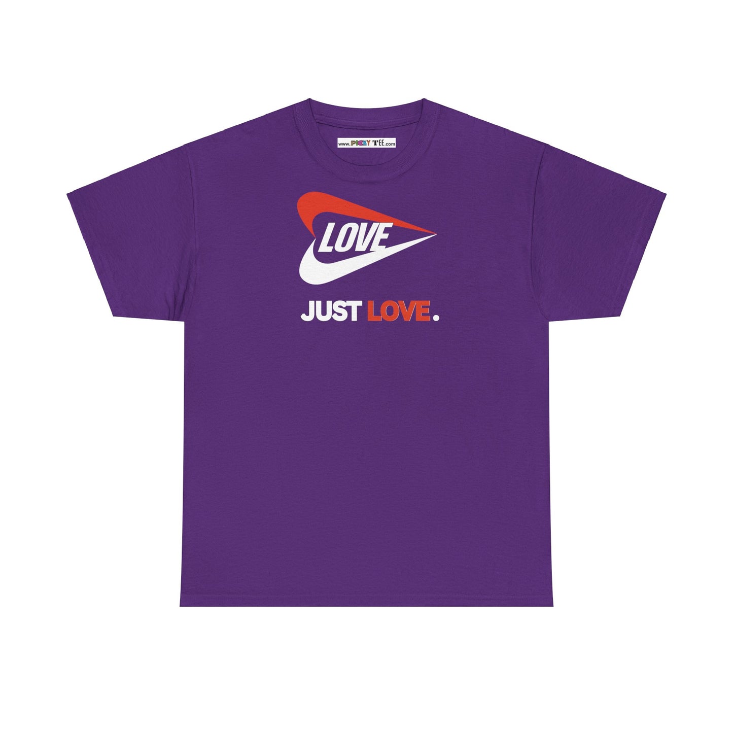 LOVE JUST LOVE. Unisex Heavy Cotton Tee