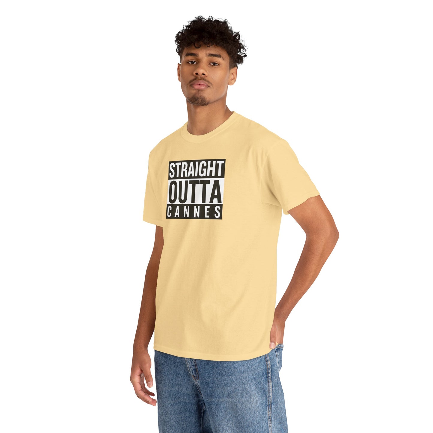 STRAIGHT OUTTA CANNES Unisex Heavy Cotton Tee