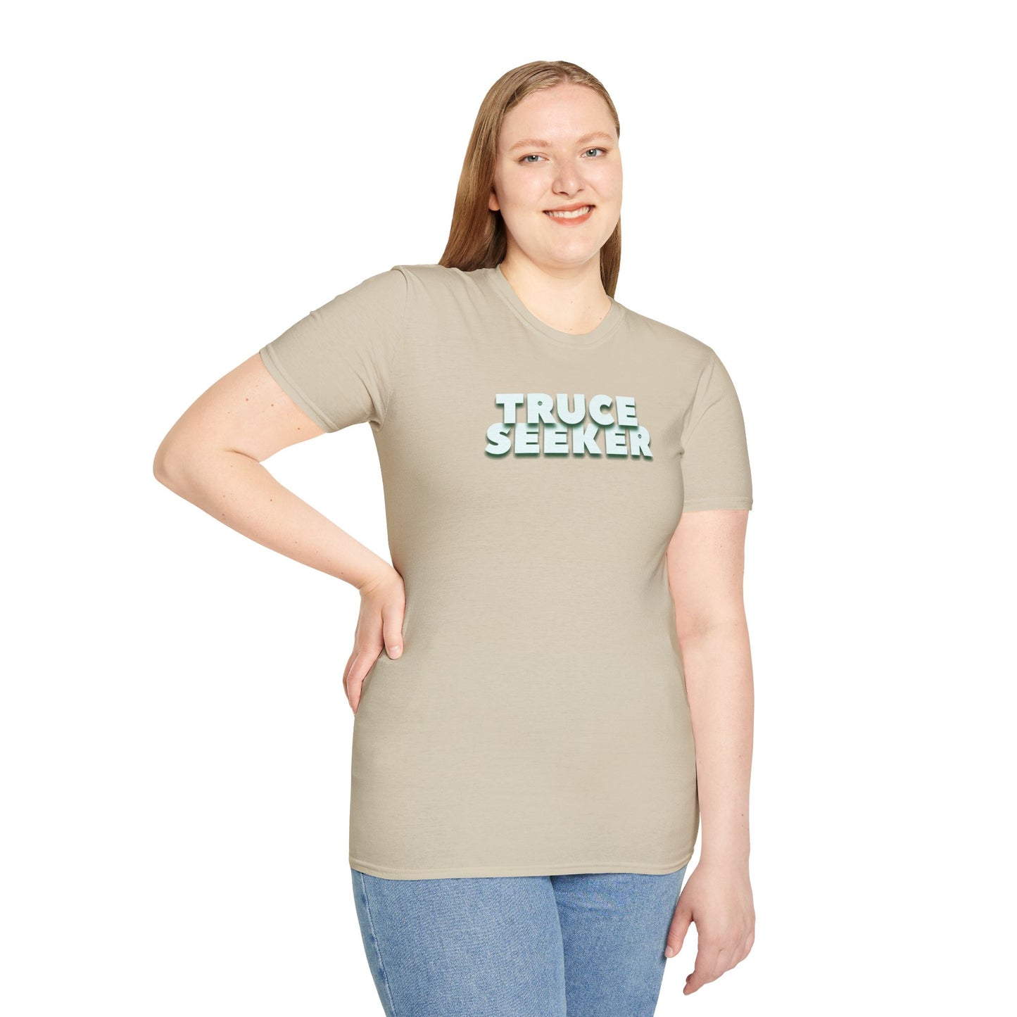 TRUCE SEEKER Unisex Softstyle 100% Cotton T-Shirt