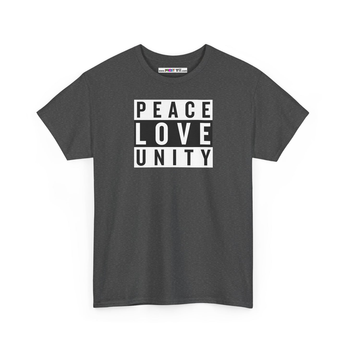 PEACELOVEUNITY Unisex Heavy Cotton Tee