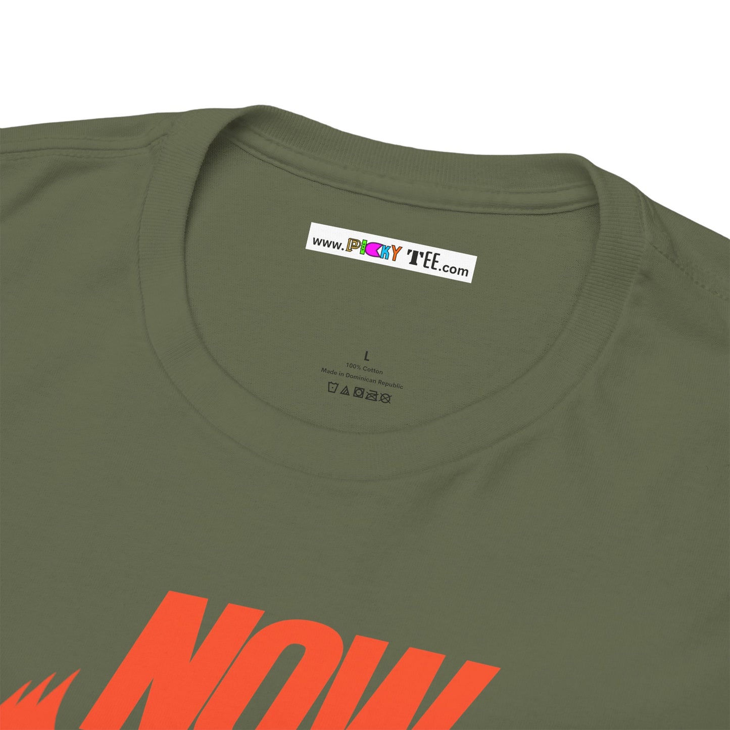 NOW JUST BE HERE Unisex Heavy Cotton Tee
