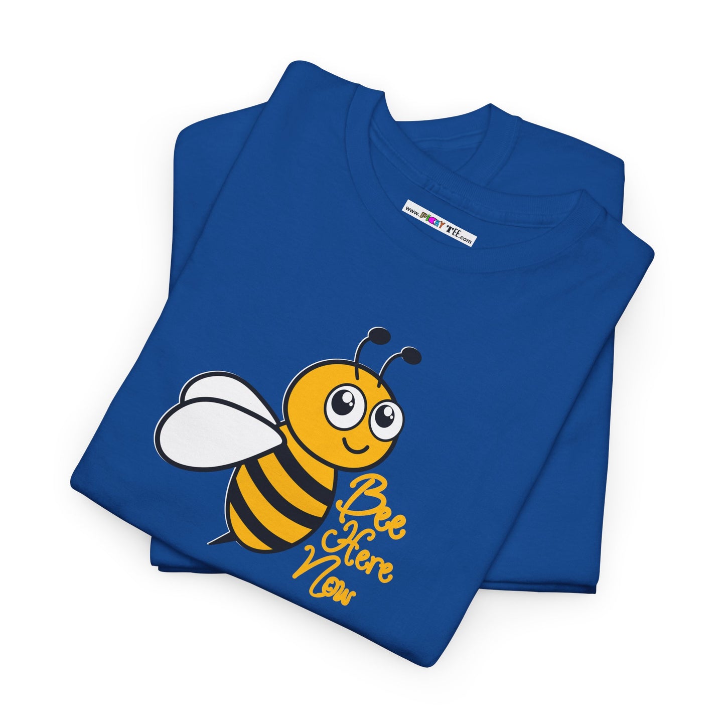 Bee Here Now Unisex Heavy Cotton Tee
