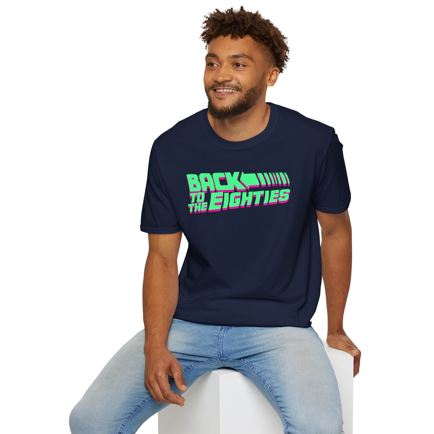 BACK TO THE EIGHTIES Unisex Softstyle 100% Cotton T-Shirt