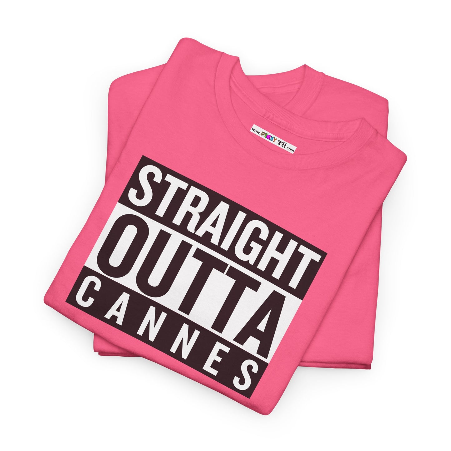 STRAIGHT OUTTA CANNES Unisex Heavy Cotton Tee