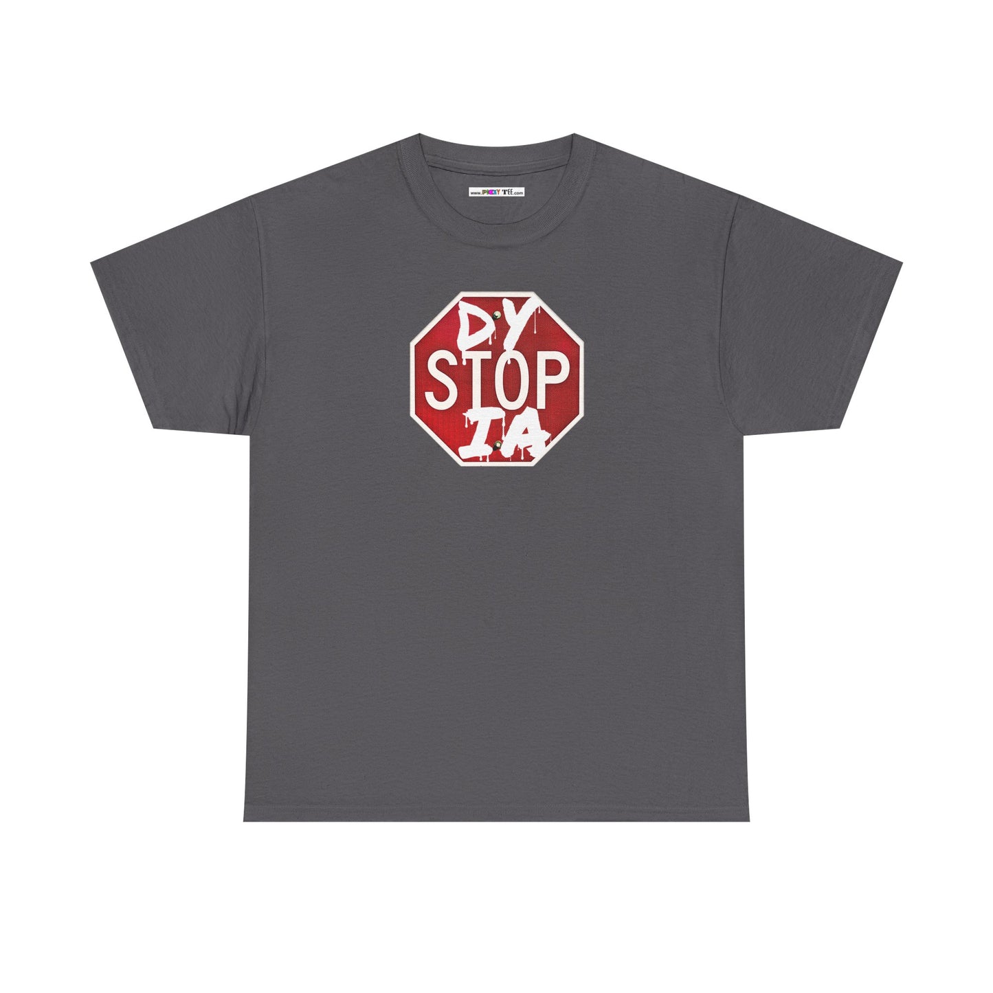 STOP DYSTOPIA Unisex Heavy Cotton Tee