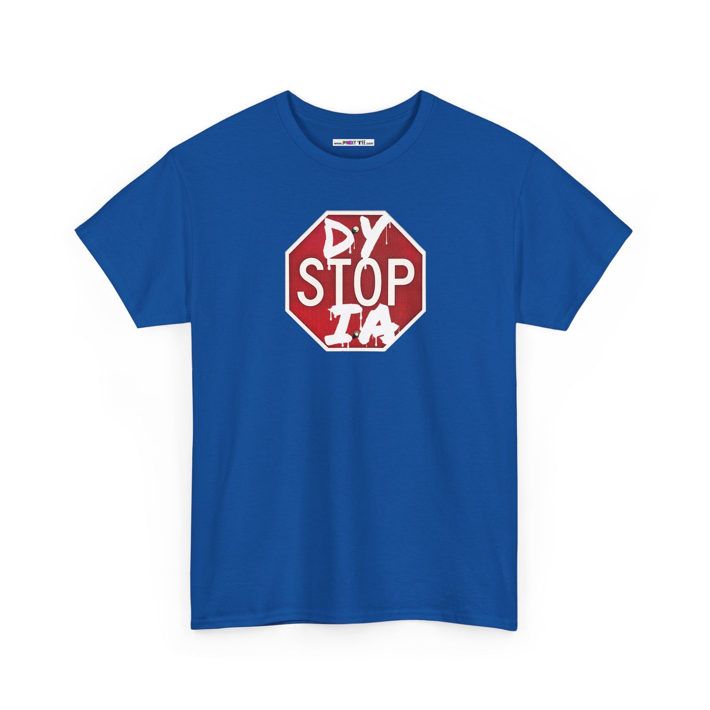 STOP DYSTOPIA Unisex Heavy Cotton Tee