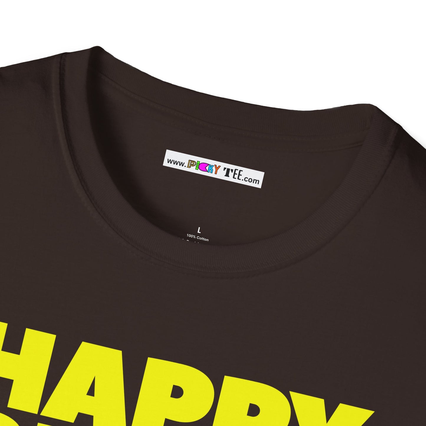HAPPY PLACE/PEACE Unisex Softstyle 100% Cotton T-Shirt