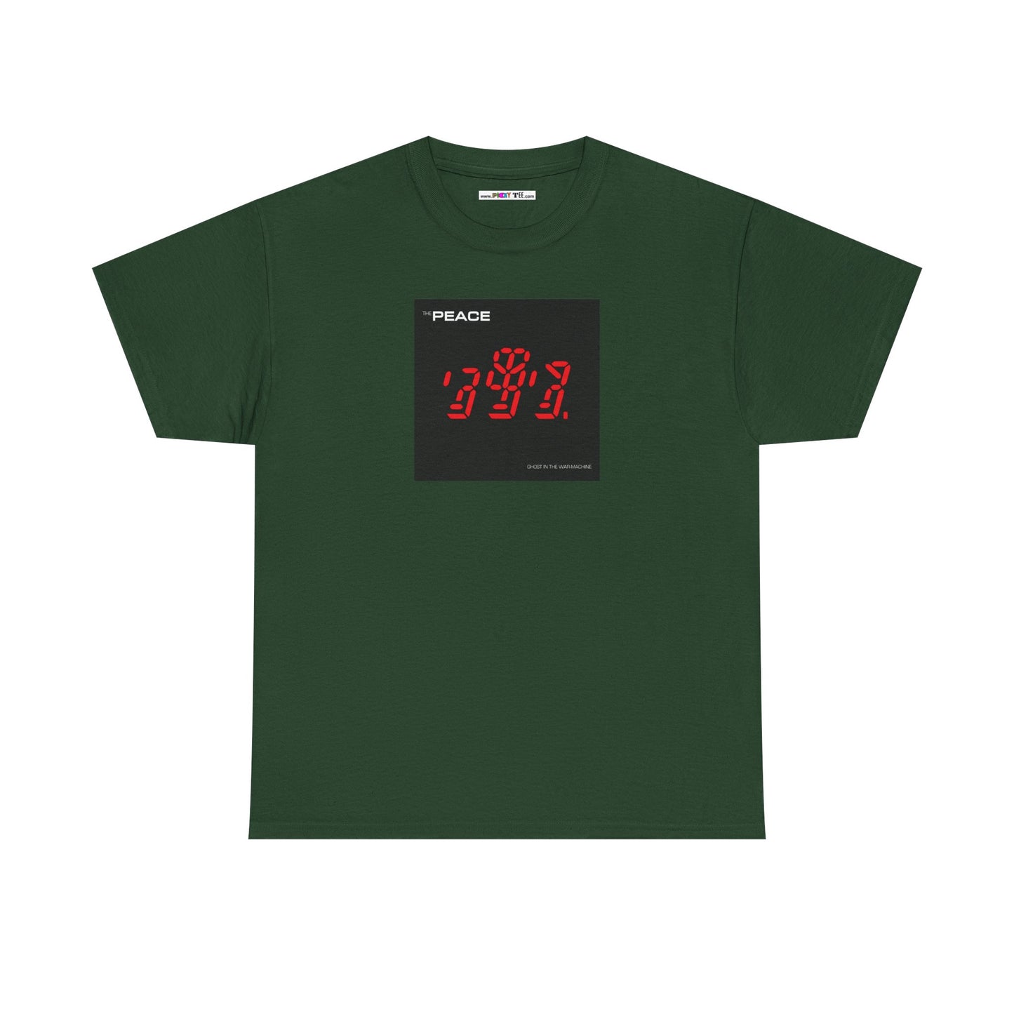 the PEACE ghost in the war-machine Unisex Heavy Cotton Tee