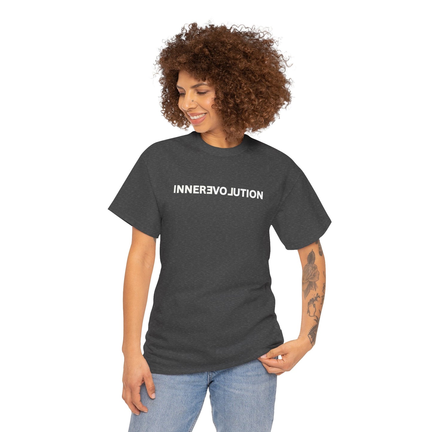 INNERƎVO⅃UTION Unisex Heavy Cotton Tee