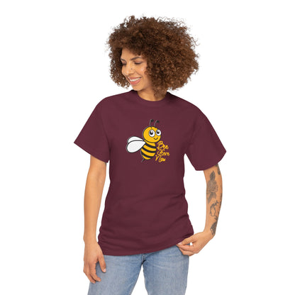 Bee Here Now Unisex Heavy Cotton Tee