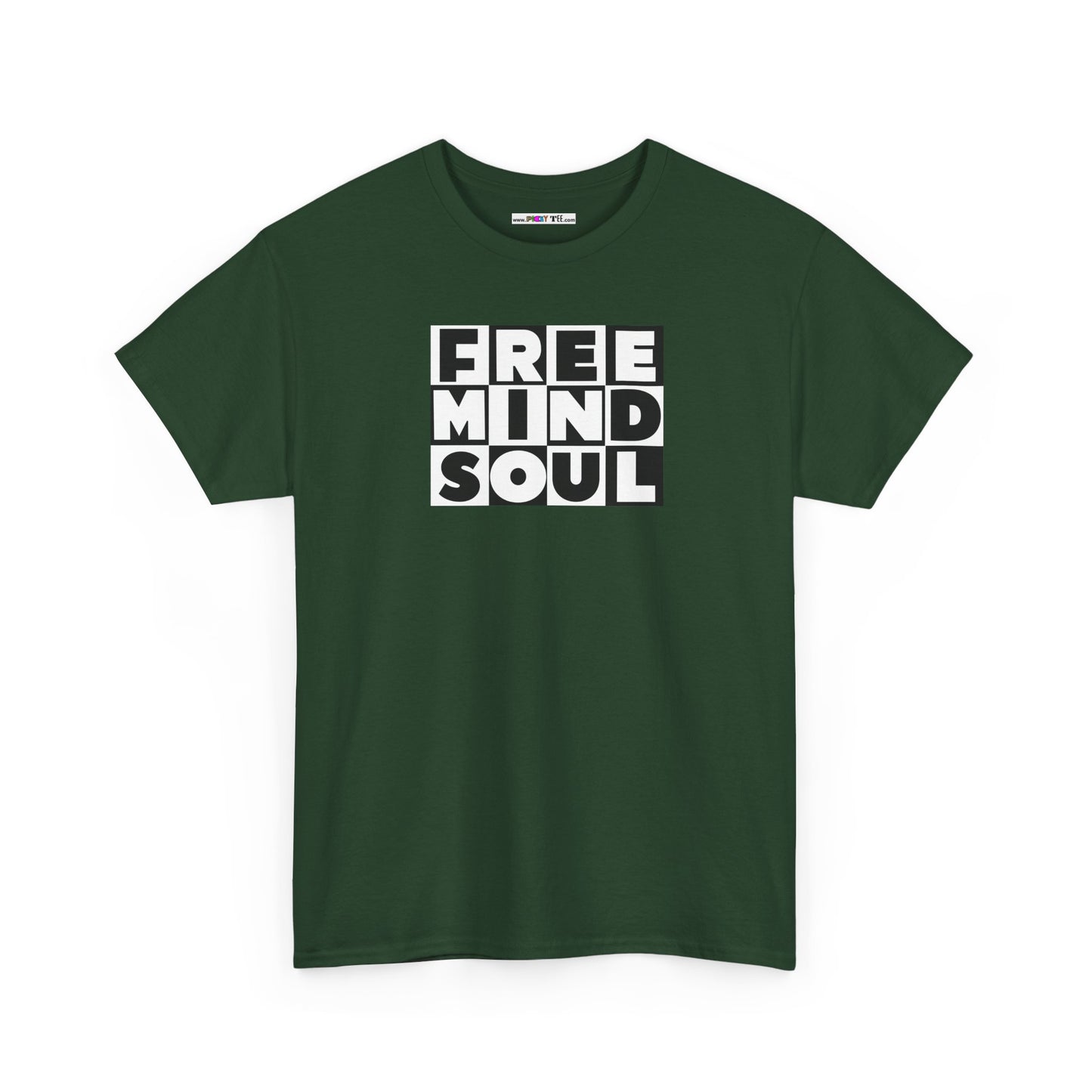 FREE MIND SOUL Unisex Heavy Cotton Tee