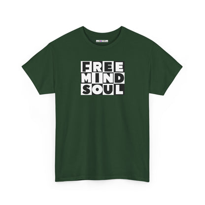 FREE MIND SOUL Unisex Heavy Cotton Tee