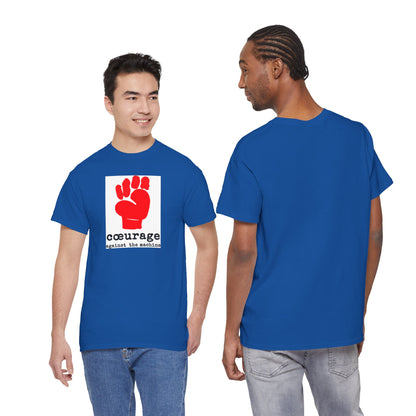 cœurage against the machine Unisex Heavy Cotton Tee