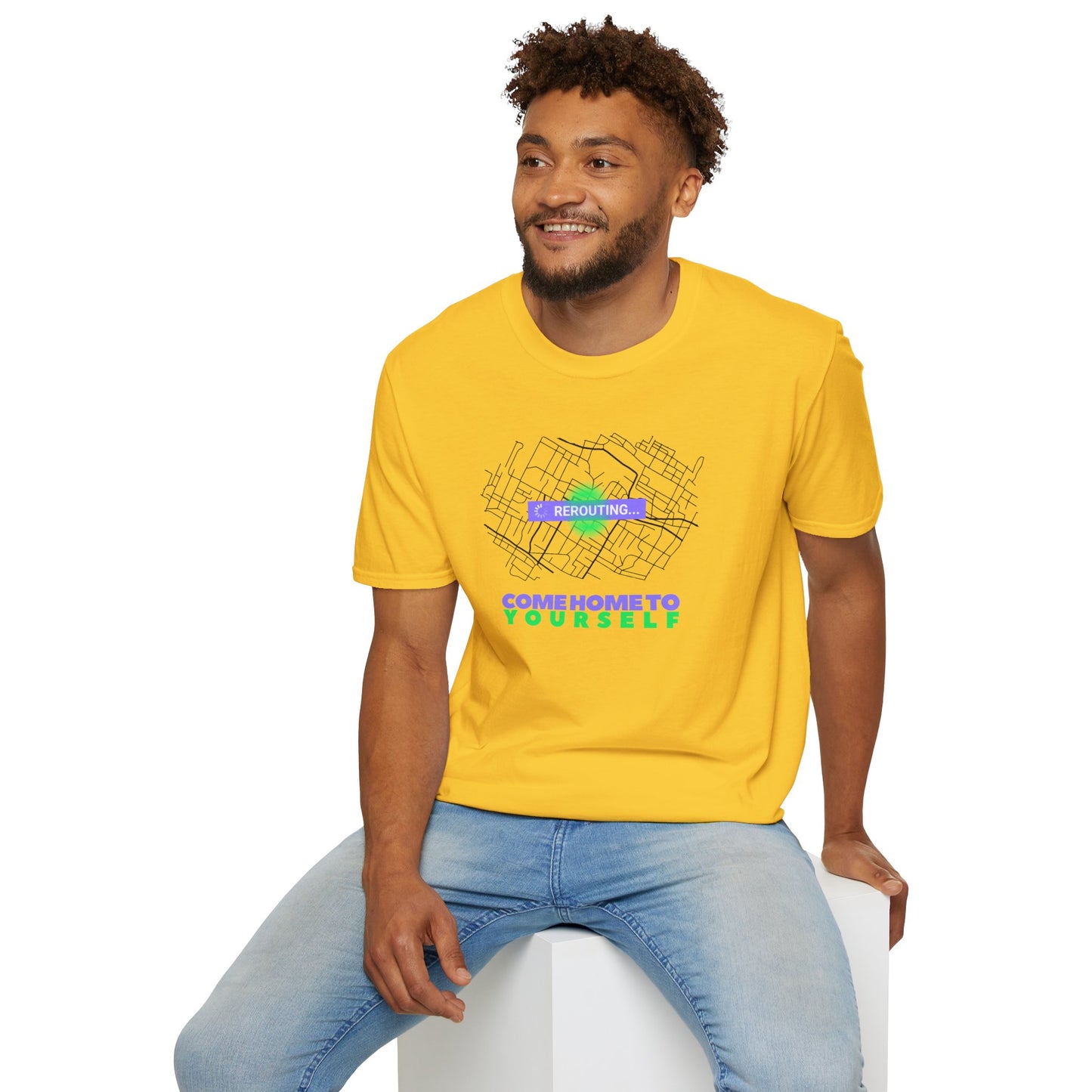 COME HOME T0 YOURSELF Unisex Softstyle 100% Cotton T-Shirt