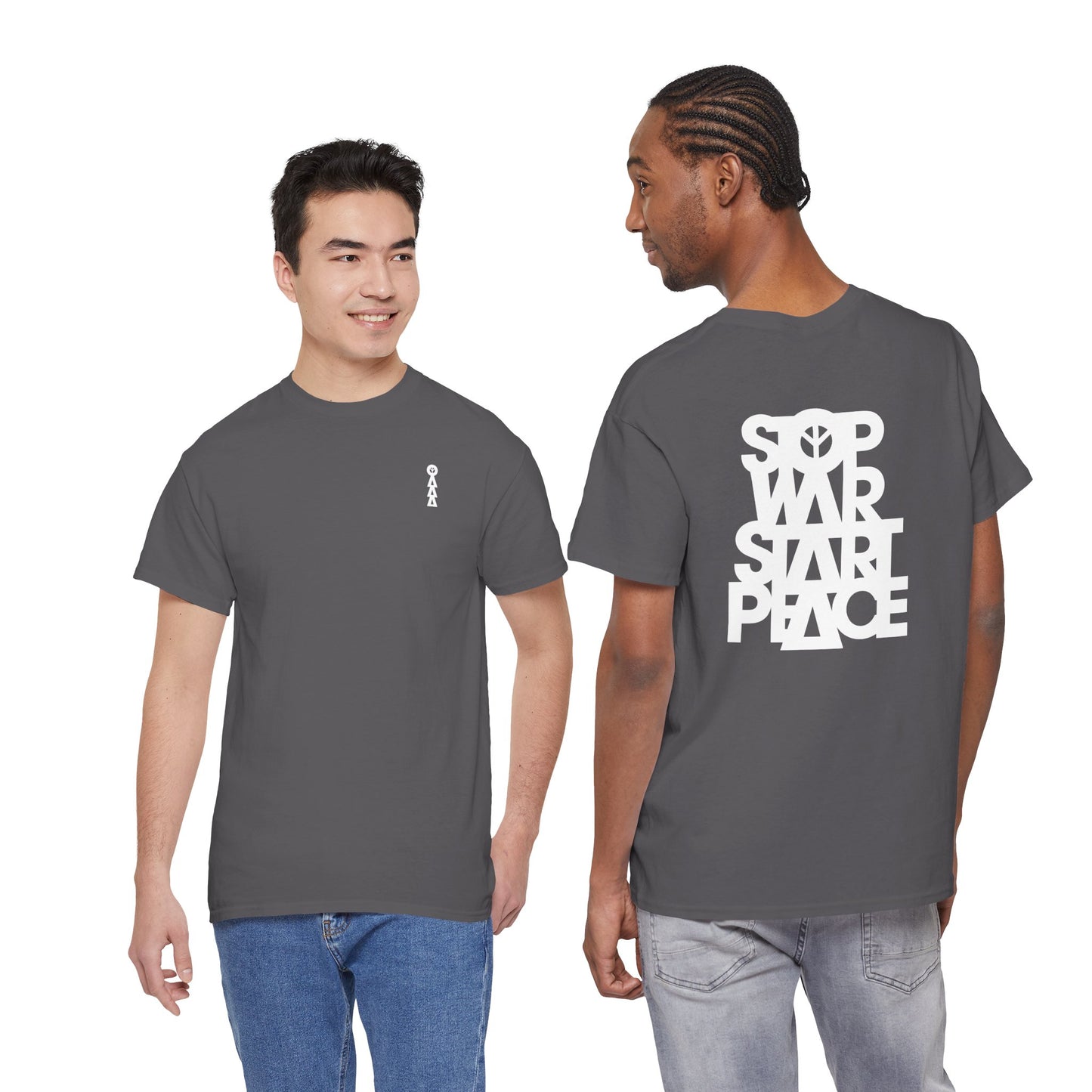 STOP WAR START PEACE Unisex Heavy Cotton Tee