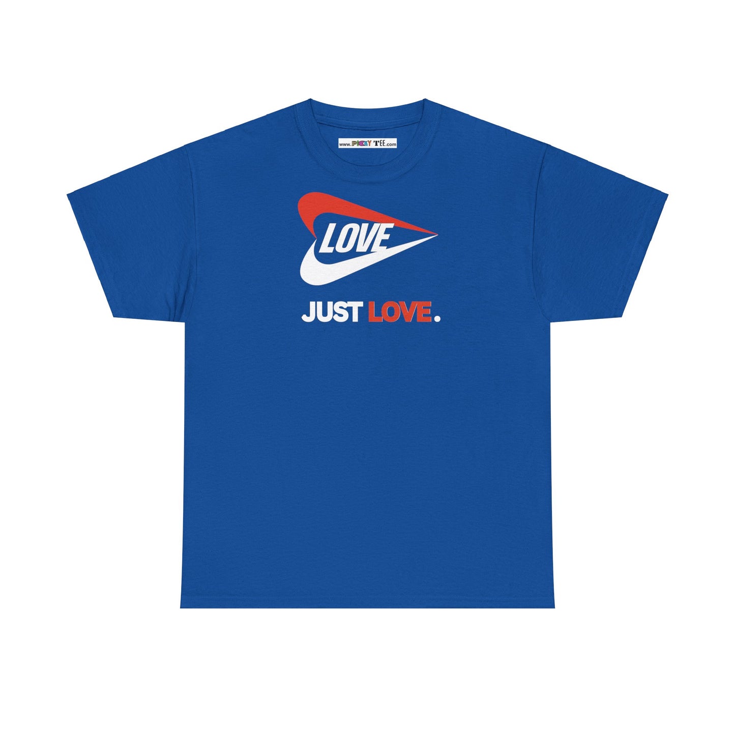 LOVE JUST LOVE. Unisex Heavy Cotton Tee