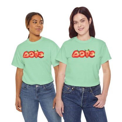 BERRY MUCH LOVE Unisex Heavy Cotton Tee