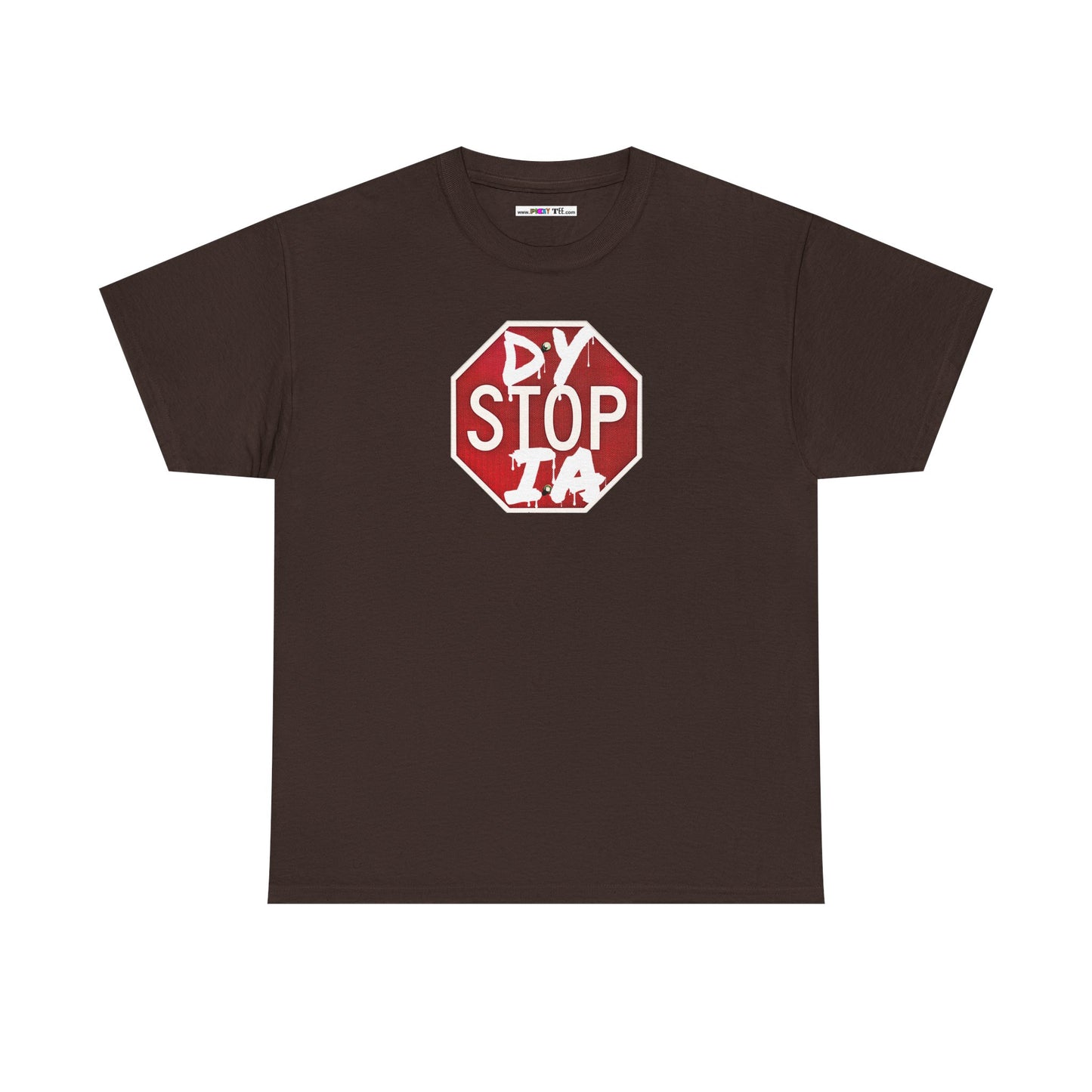 STOP DYSTOPIA Unisex Heavy Cotton Tee
