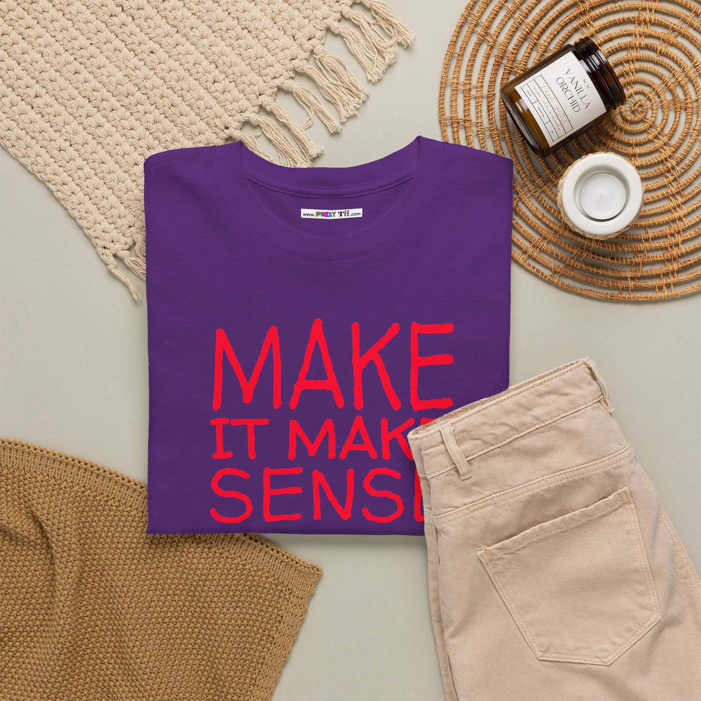 MAKE IT MAKE SENSE Unisex Heavy Cotton Tee