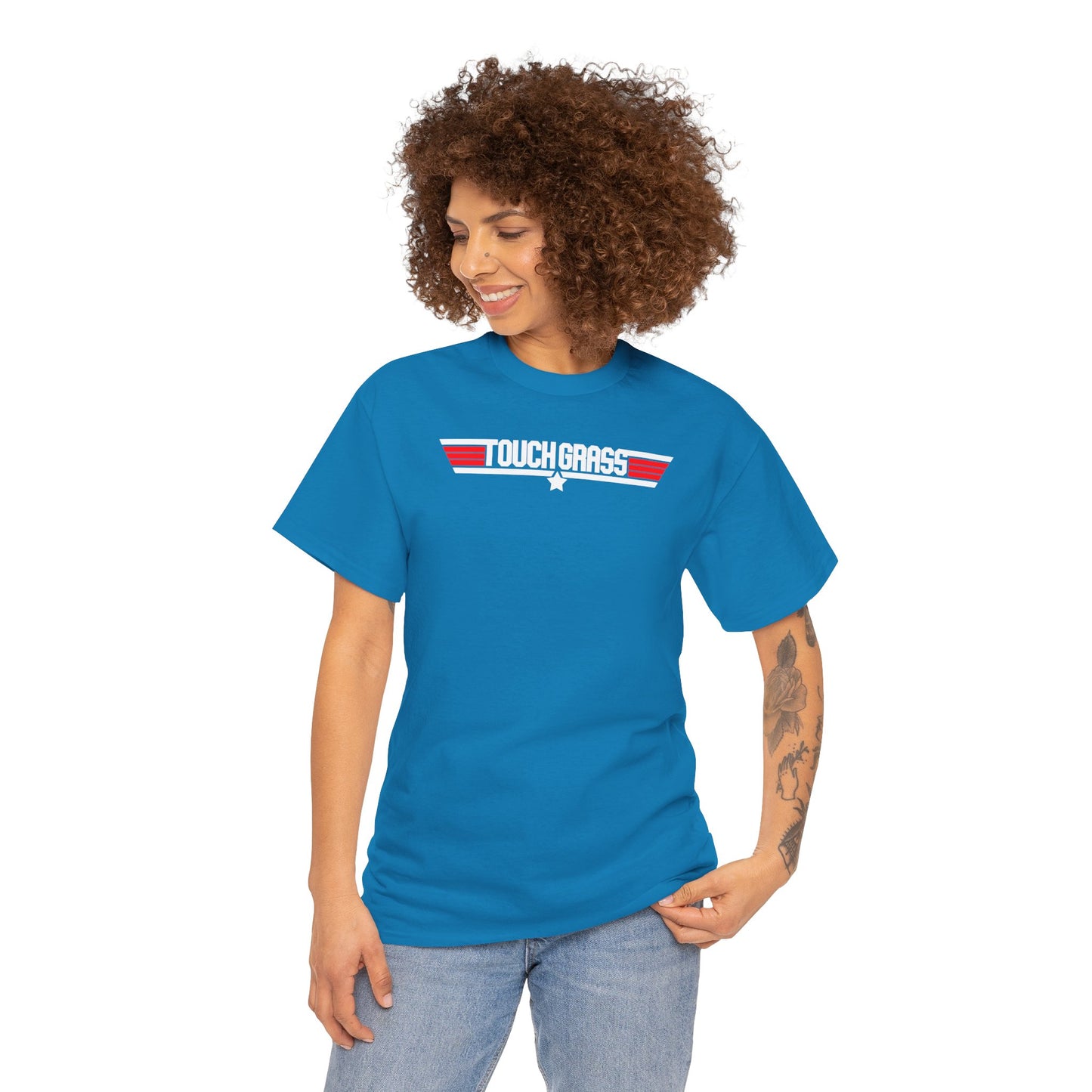 TOUCH GRASS Unisex Heavy Cotton Tee