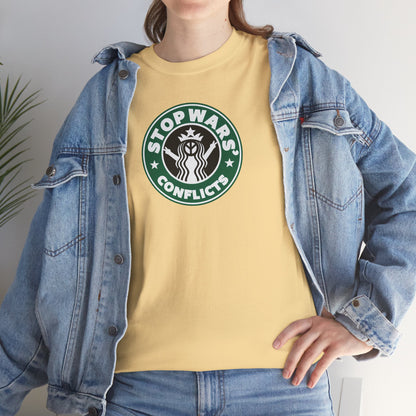 STOP WARS' CONFLICTS Unisex Heavy Cotton Tee