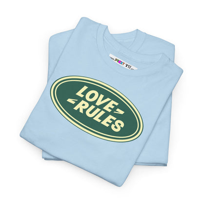LOVE RULES Unisex Heavy Cotton Tee
