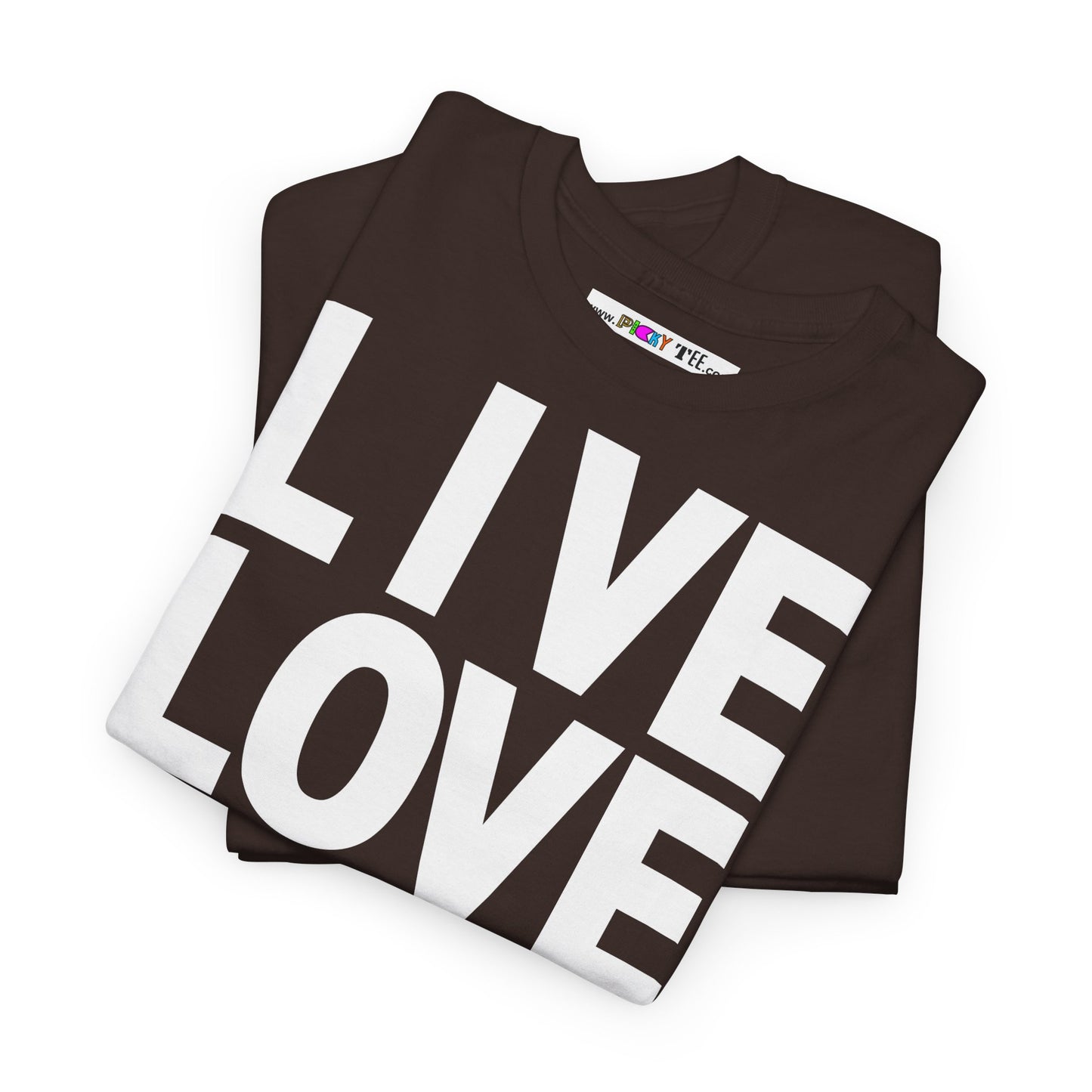 LIVE LOVE Unisex Heavy Cotton Tee