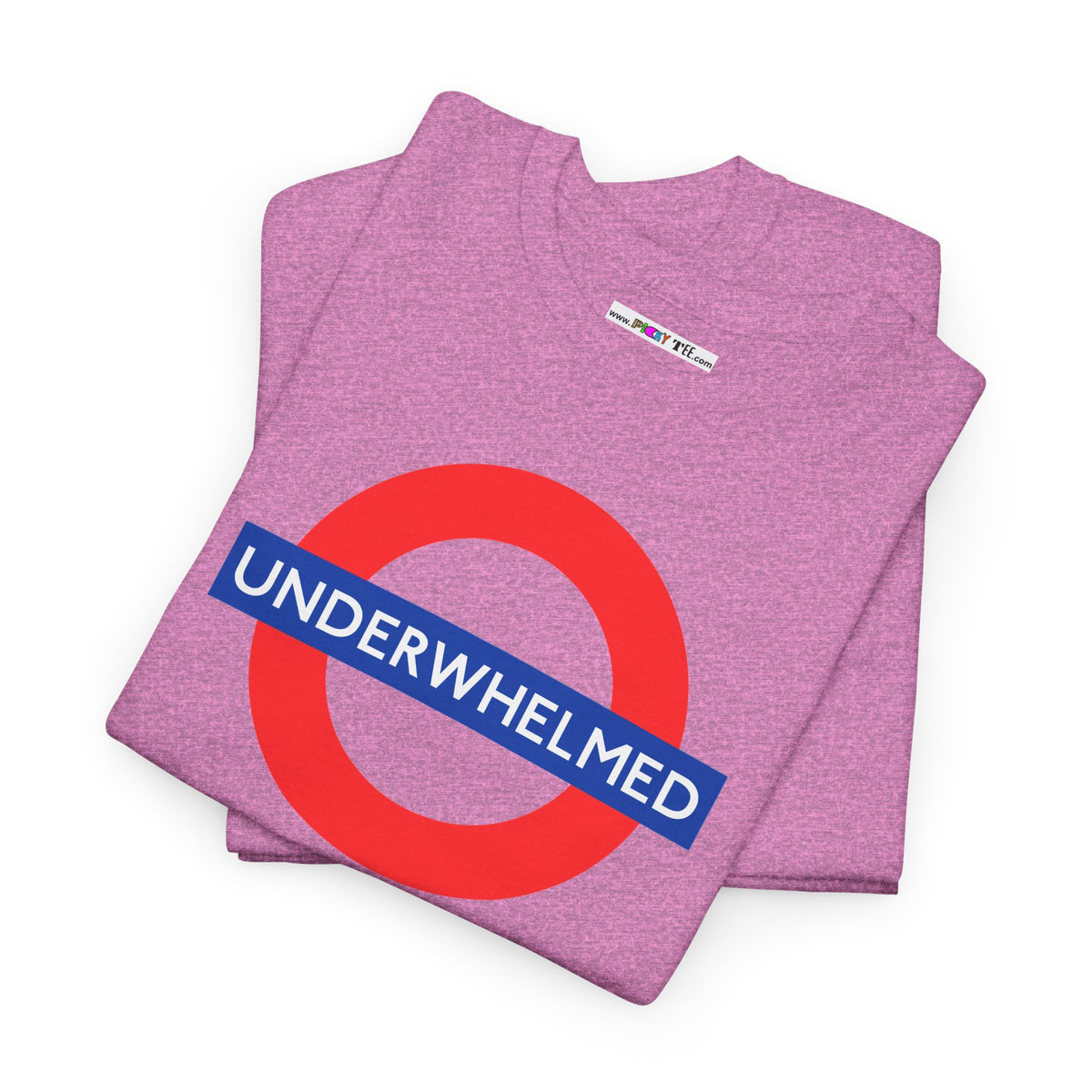UNDERWHELMED Unisex Heavy Cotton Tee