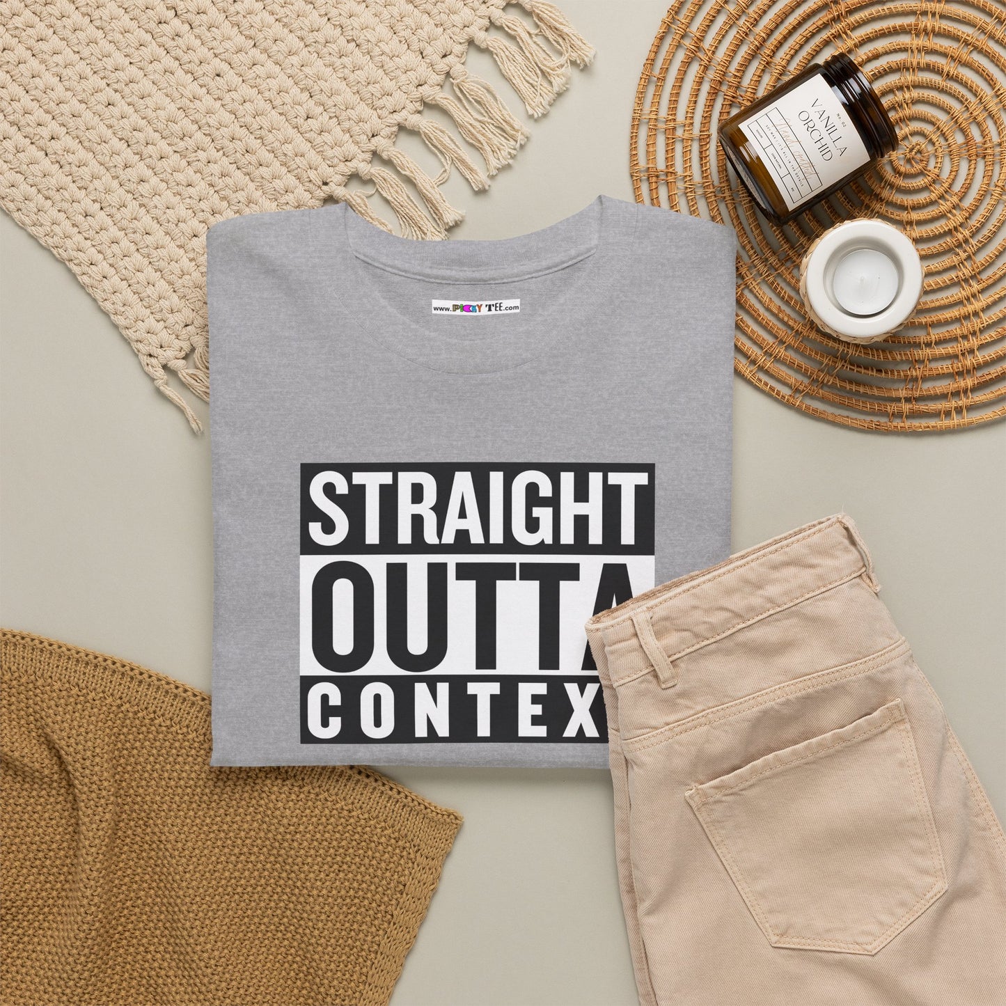STRAIGHT OUTTA CONTEXT Unisex Heavy Cotton Tee