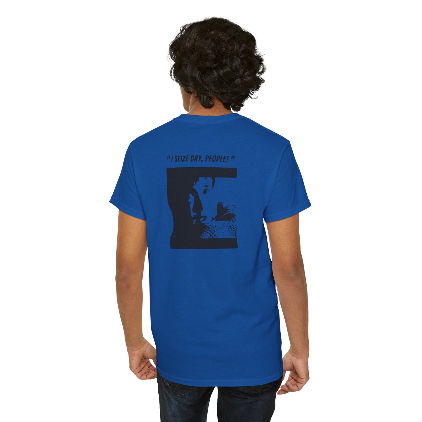 CARPE DIEM "I SEIZE DAY, PEOPLE" Unisex Heavy Cotton Tee