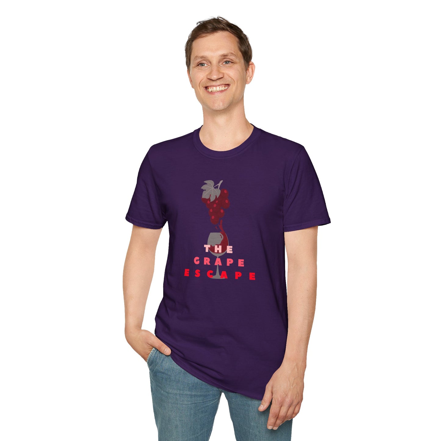 THE GRAPE ESCAPE Unisex Softstyle 100% Cotton T-Shirt