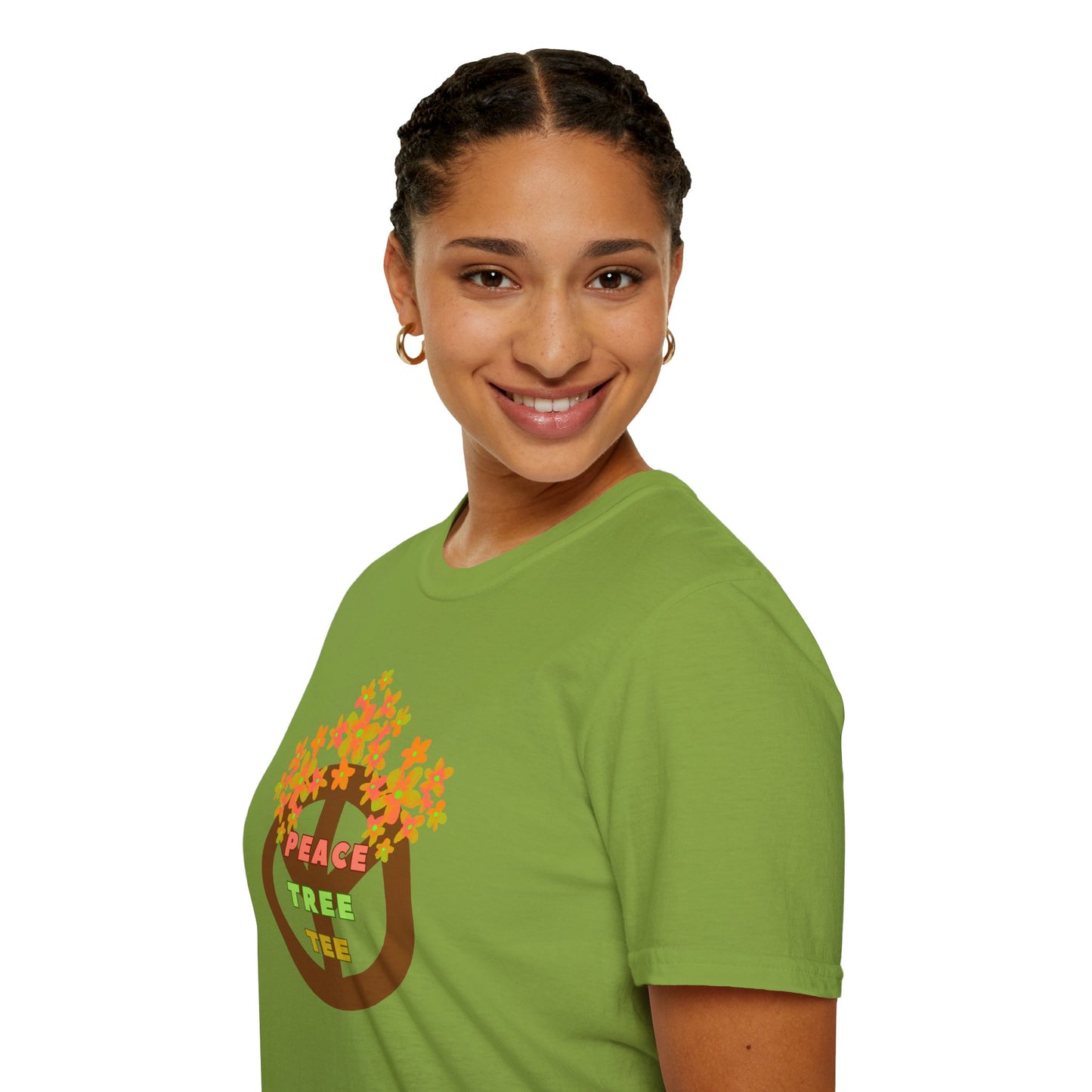 PEACE TREE TEE Unisex Softstyle 100% Cotton T-Shirt