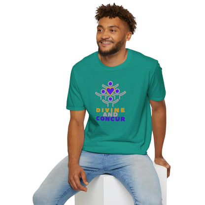 DIVINE AND CONCUR Unisex Softstyle 100% Cotton T-Shirt