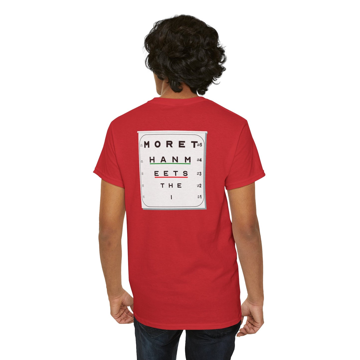 MORE THAN MEETS THE I TEST Unisex Heavy Cotton Tee