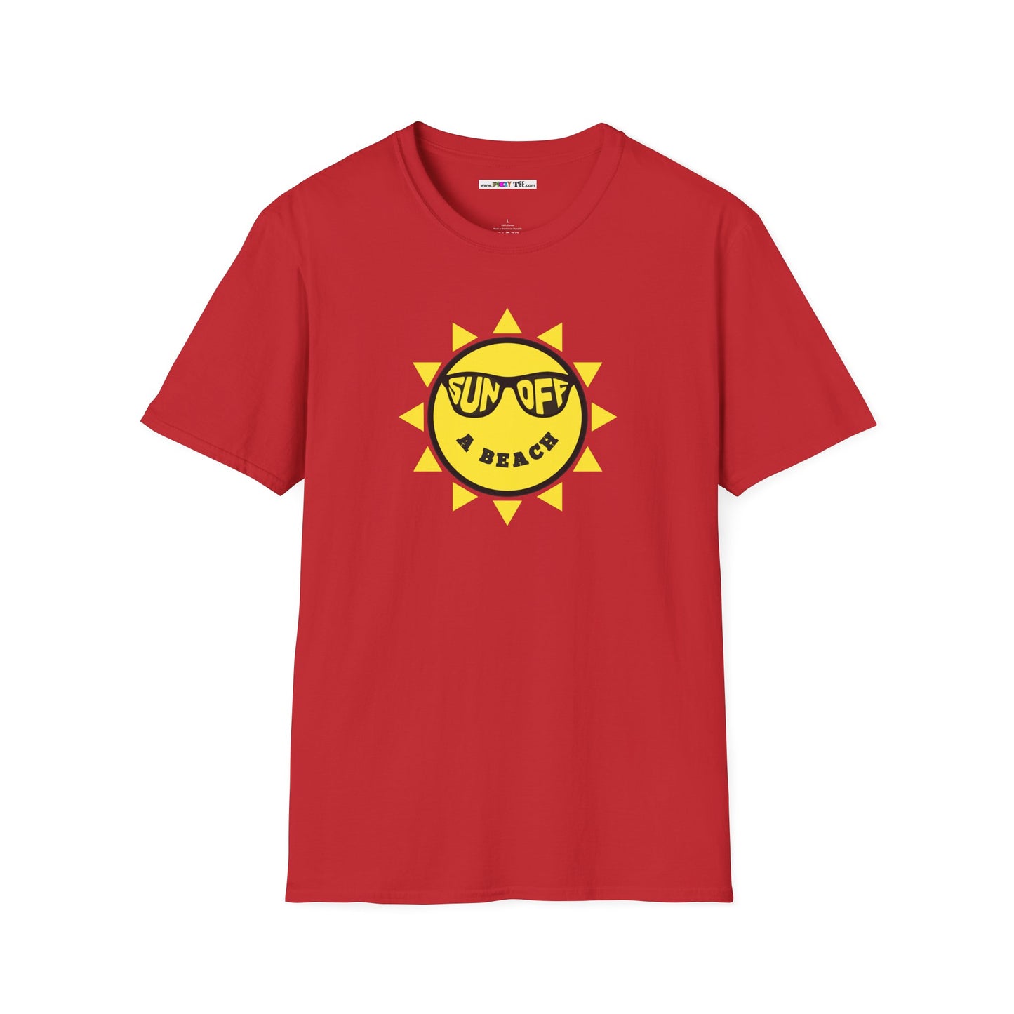 SUN OFF A BEACH Unisex Softstyle 100% Cotton T-Shirt