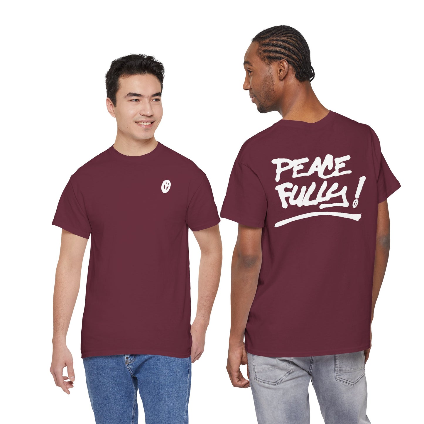 PEACEFULLY! Unisex Heavy Cotton Tee