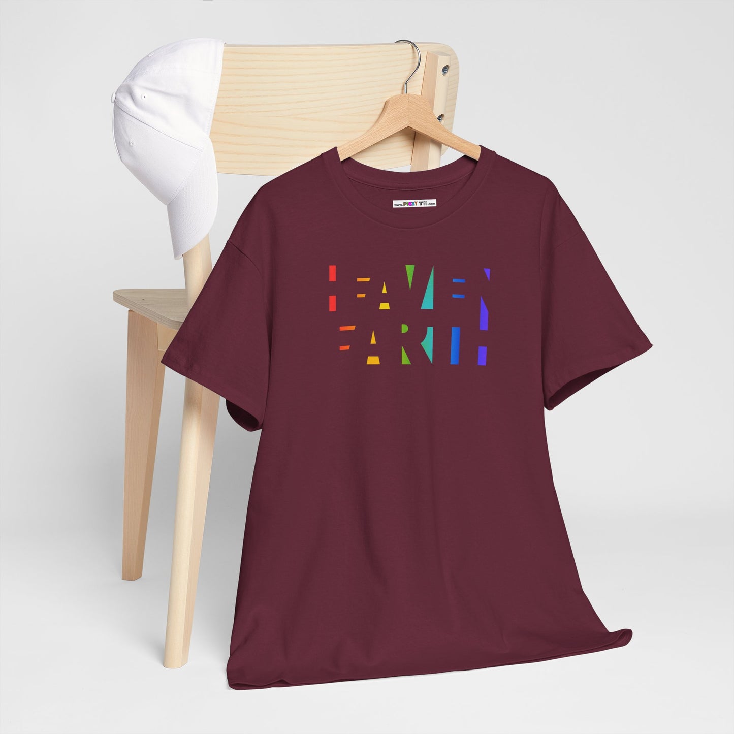 HEAVEN ON EARTH Unisex Heavy Cotton Tee — here now.