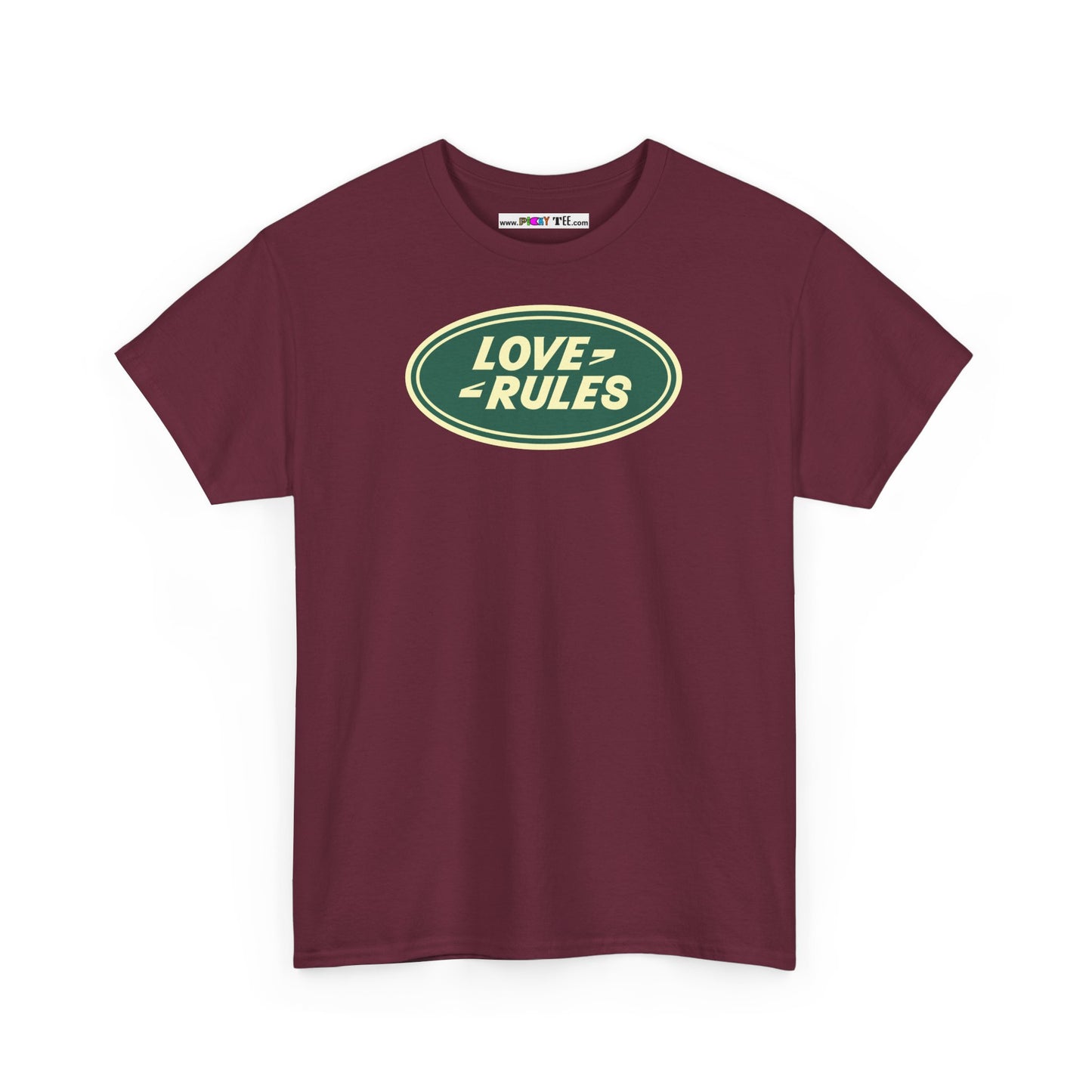 LOVE RULES Unisex Heavy Cotton Tee