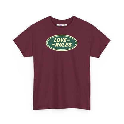 LOVE RULES Unisex Heavy Cotton Tee