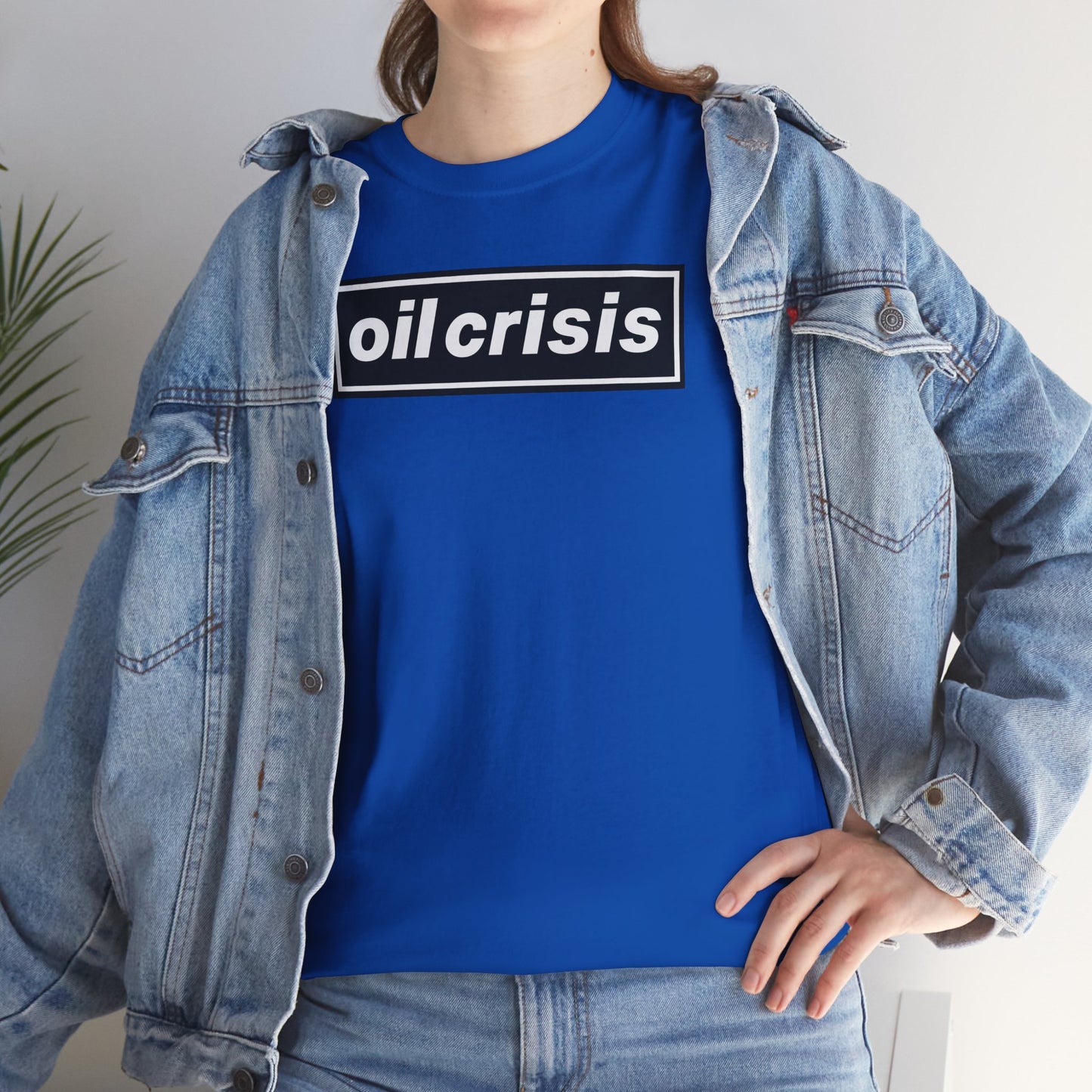 oil crisis/Foil THE crisis Unisex Heavy Cotton Tee