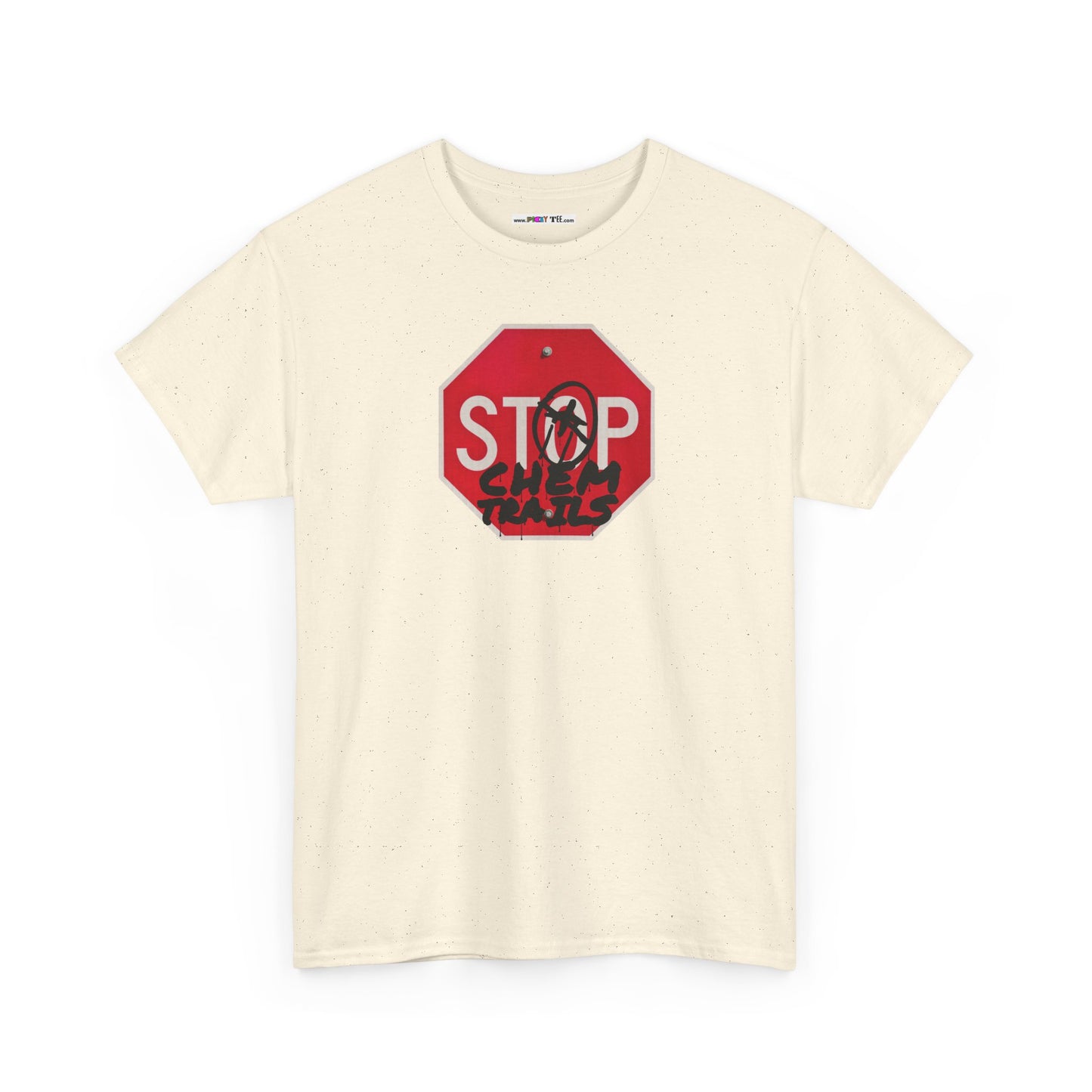 STOP chem trails Unisex Heavy Cotton Tee