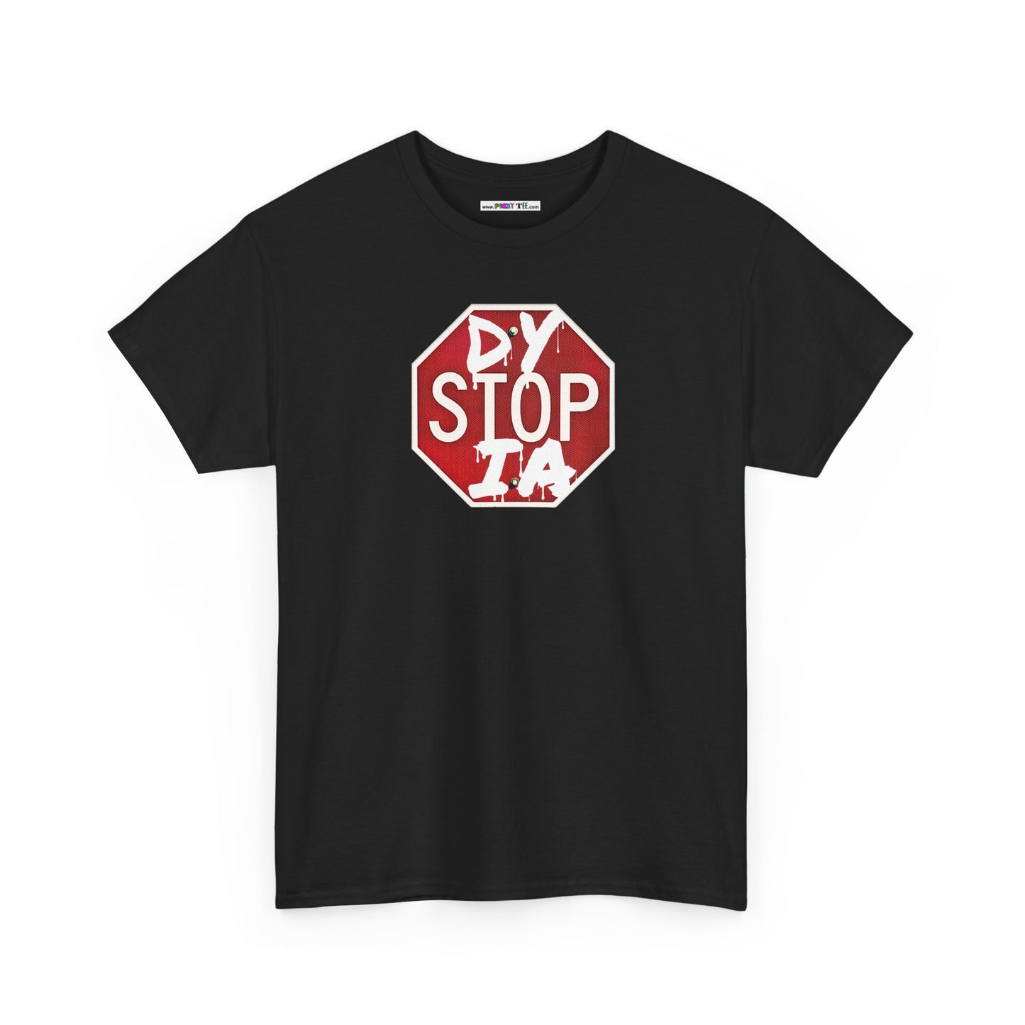 STOP DYSTOPIA Unisex Heavy Cotton Tee