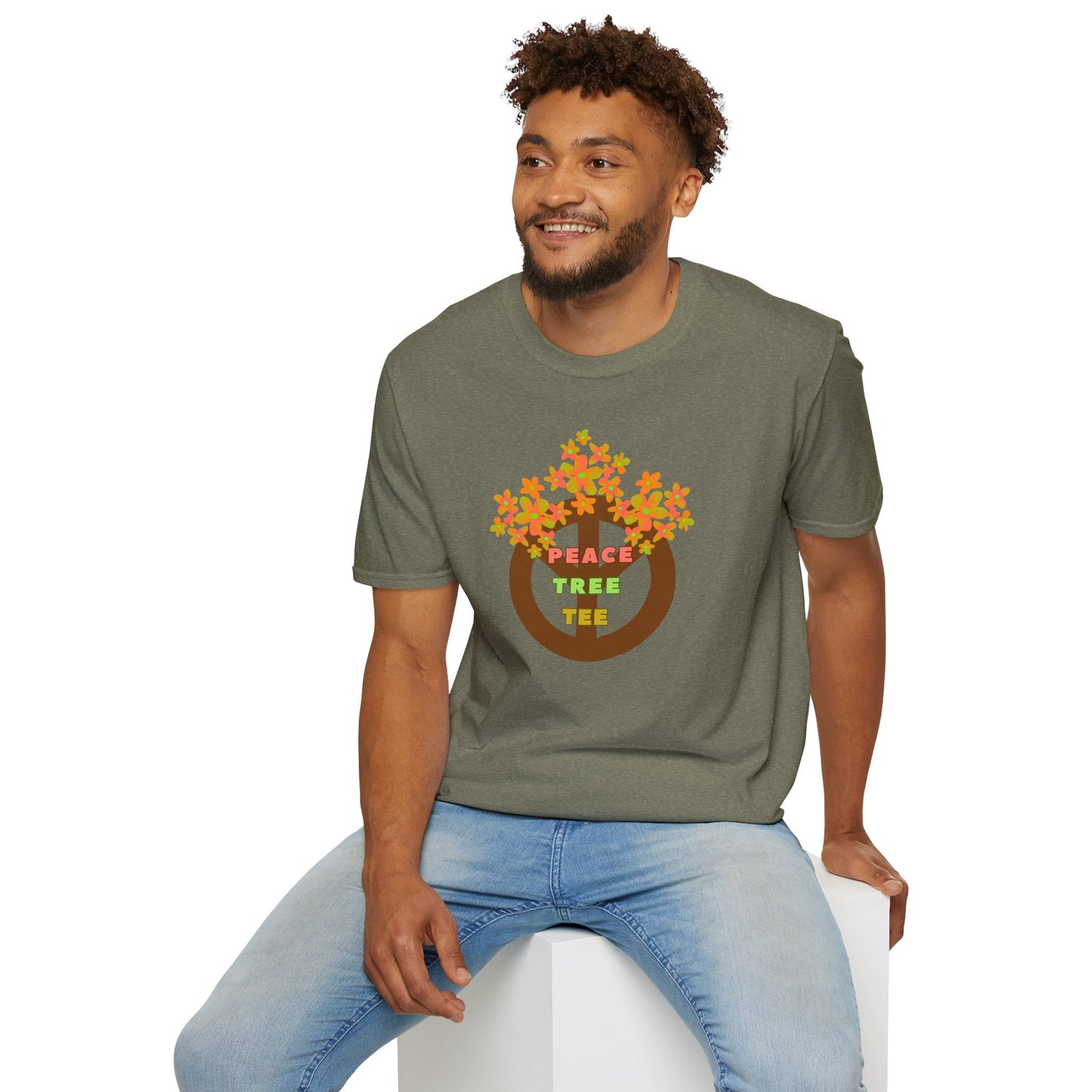 PEACE TREE TEE Unisex Softstyle 100% Cotton T-Shirt