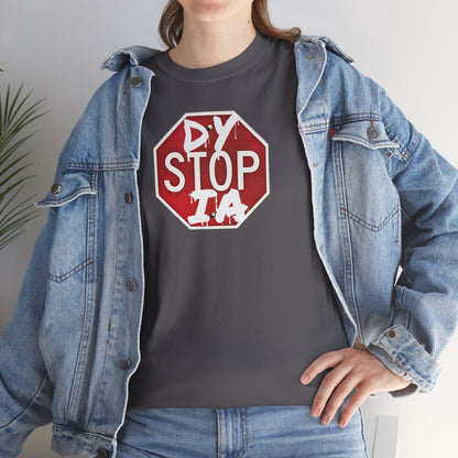 STOP DYSTOPIA Unisex Heavy Cotton Tee