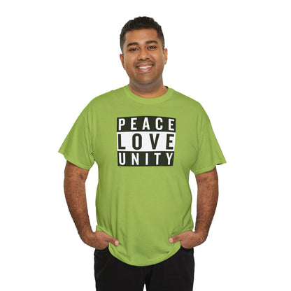 PEACELOVEUNITY Unisex Heavy Cotton Tee