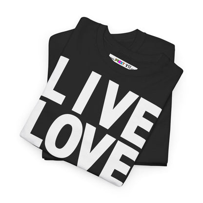LIVE LOVE Unisex Heavy Cotton Tee